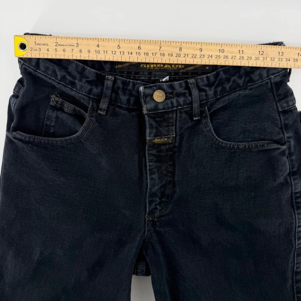 Marithe Francois Girbaud Jeans Women 9/10 (27x30) Black VTG High Rise Tapered
